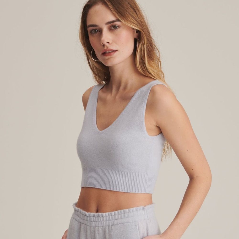 Naadam Signature Cashmere Longline Bra Top size xxsmall - Picture 2 of 11